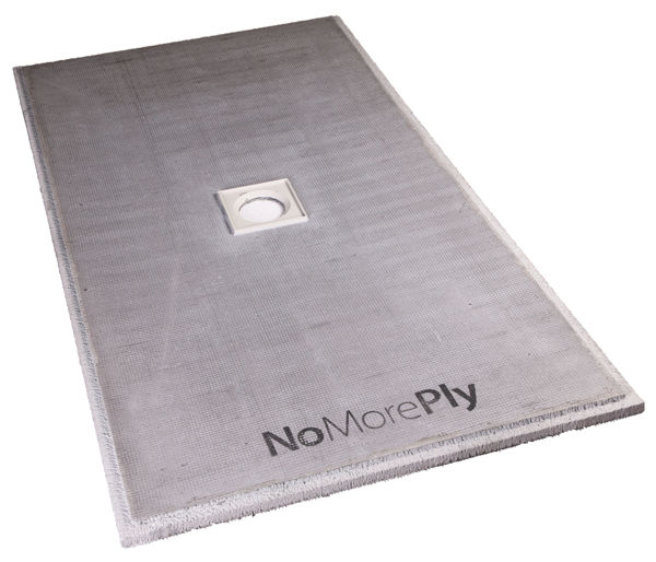 Picture of NoMorePly� Wetroom Tray Linear Drain 1500x1000mm
