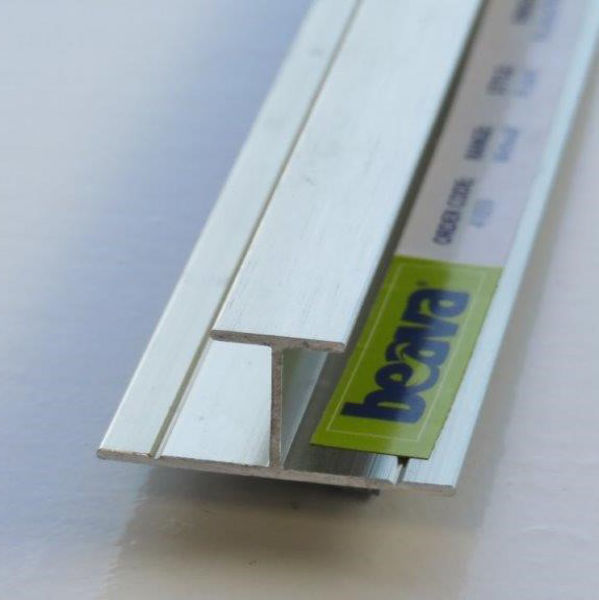 Picture of Beava Brushed Nickel 11mm  (Joint H Trim for Wetwall Box of 20)